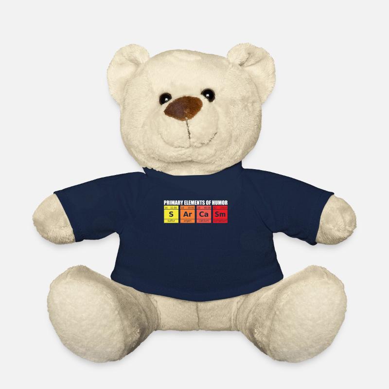 Sarcasm Humor Chemical Letters Saying - Teddy Bear - french navy