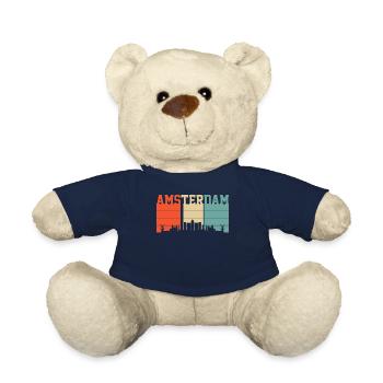 Amsterdam - Teddy Bear - french navy - Front