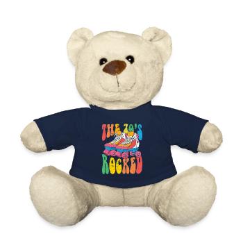 70s Seventies 1970's Vintage - Teddy Bear - french navy - Front