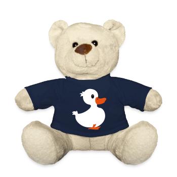 Little Duckling / Little Ducky (3c) - Teddy Bear - french navy - Front