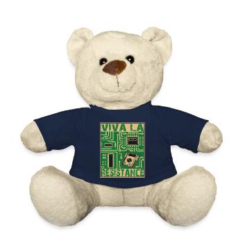 Viva La Resistance Widerstand Lustig Elektronik - Teddy - French Navy - Vorne