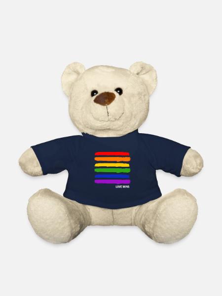 Gay Pride Gift - Teddy Bear - french navy