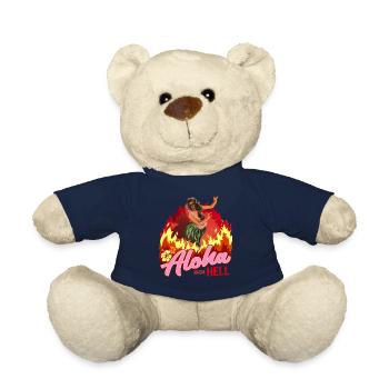Aloha from Hell I Funny Hawaii Dance Shirt - Teddy Bear - french navy - Front