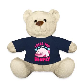 Entzückend ich tupfe Sie so tief niedliches Blobfish-Wortspiel - Teddy - French Navy - Vorne