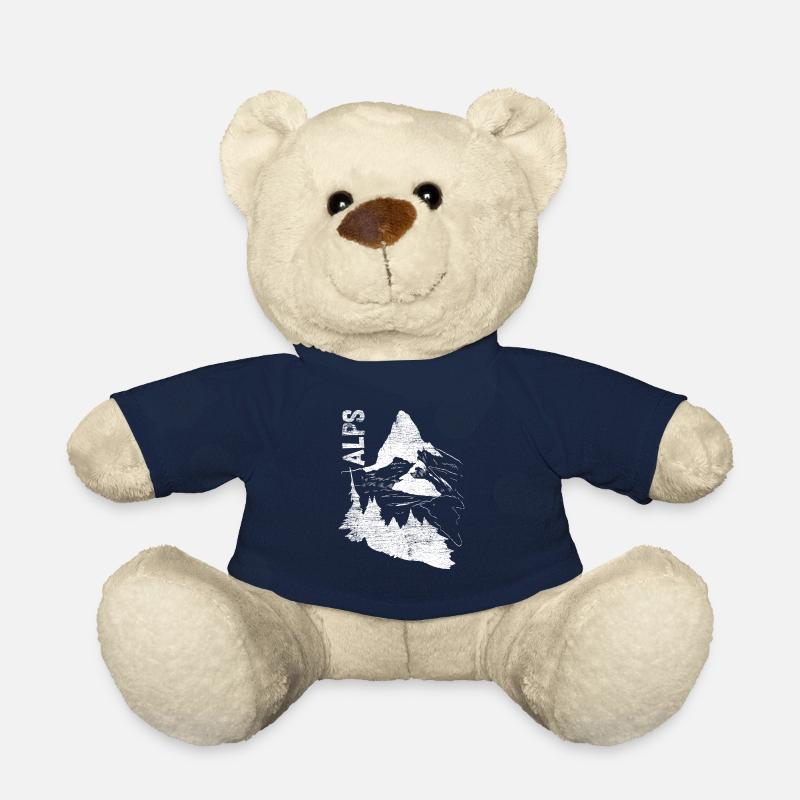 Alpen Matterhorn Switzerland gift - Teddy Bear - french navy