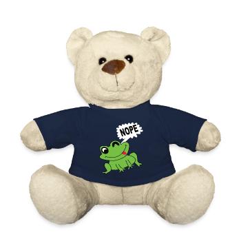 Frosch Froschkönig Frösche Quark Tier Froschkopf - Teddy - French Navy - Vorne