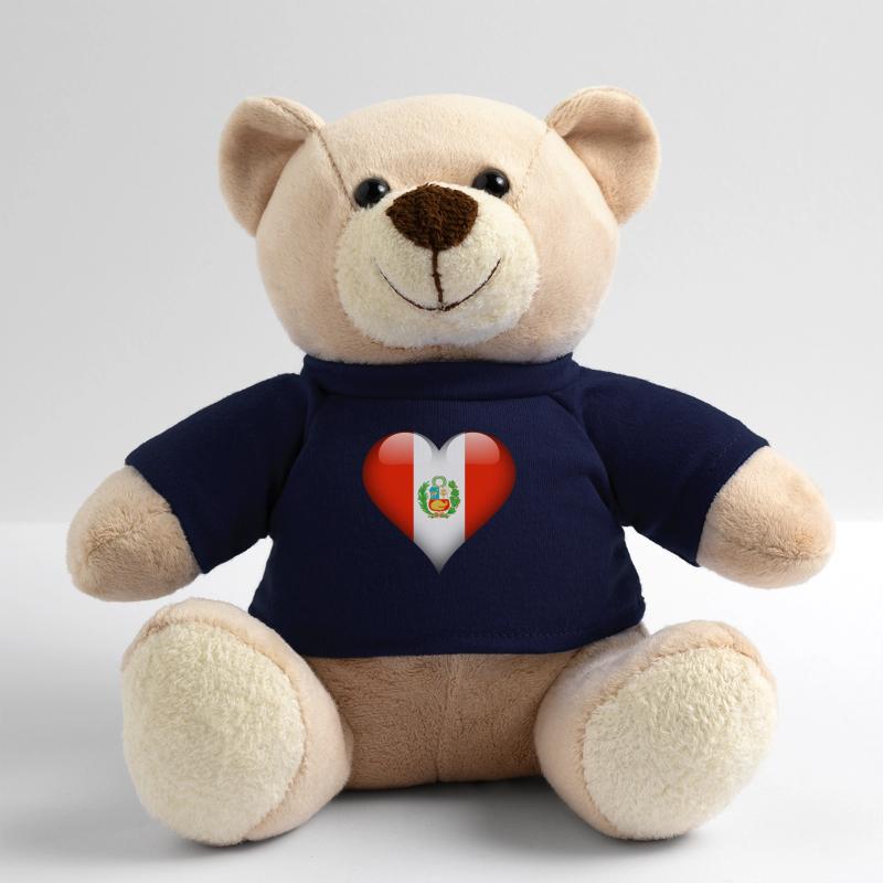 peruvian Heart Peru Flag Teddy Bear