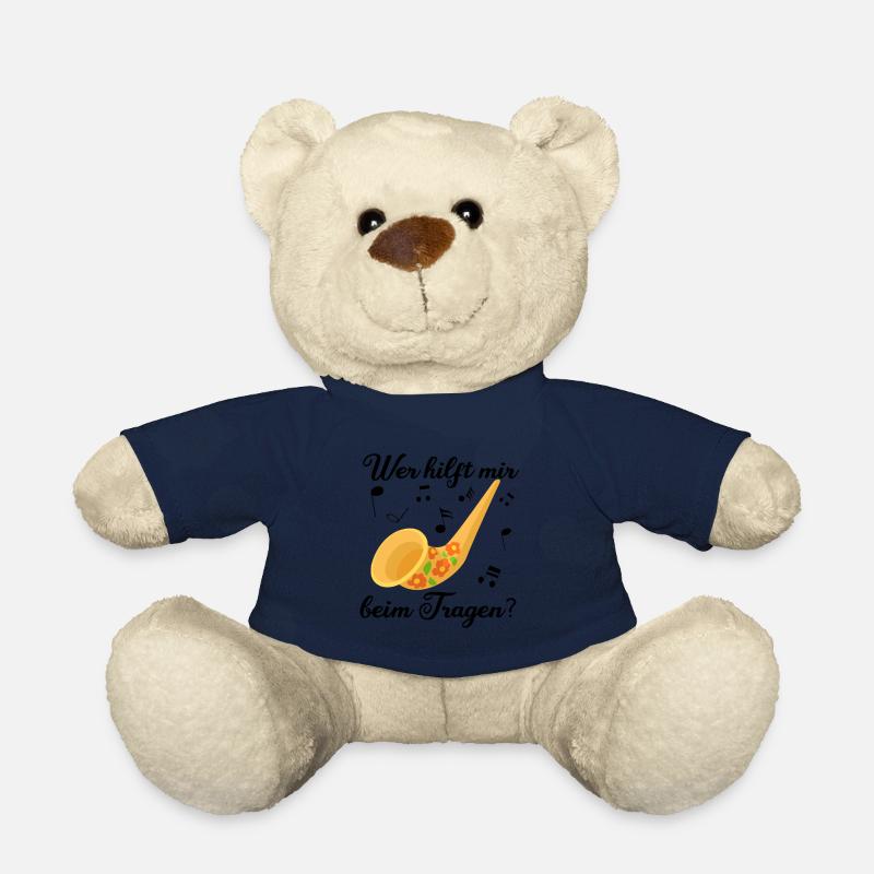 Alpen Horn - Wer Hilft Mir Beim Tragen Musiker - Teddy - French Navy
