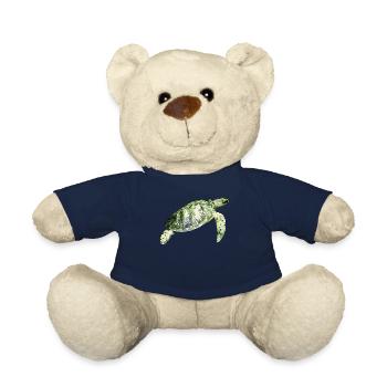 Tortue aquatique - Nounours - bleu marine - Devant