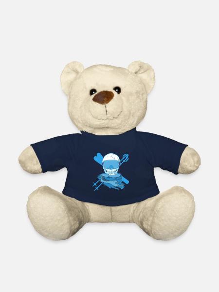 skieur - Nounours - bleu marine