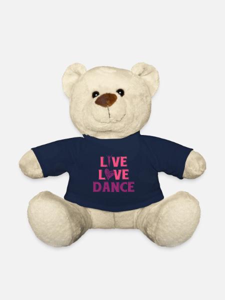 Live love dance Ballet dancer Shirt - Nounours - bleu marine
