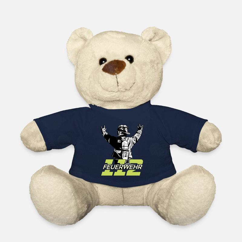 Feuerwehrmann 112 Feuerwehr Lebensretter Geschenk - Teddy - French Navy