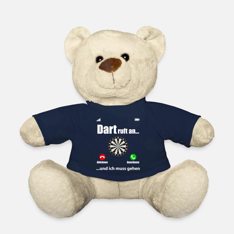 Dart Ruft An Spruch Lustig Geschenk Damen Herren - Teddy - French Navy