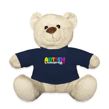 Autism - Teddy Bear - french navy - Front