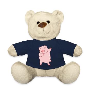 Dabbing Pig Dabbendes Porc ferme enfants - Nounours - bleu marine - Devant