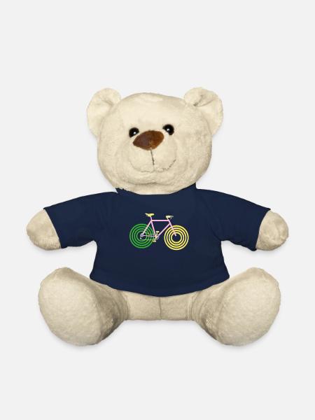 Bike bike mountain bike kit fixie bike love - Teddy Bear - french navy