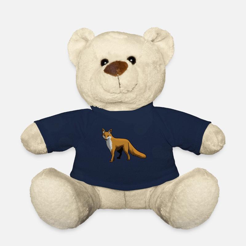 Fuchs Füchse Rotfuchs Wald Tier Geschenk - Teddy - French Navy