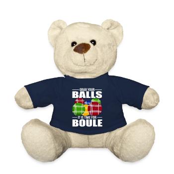 Petanque - Teddy Bear - french navy - Front