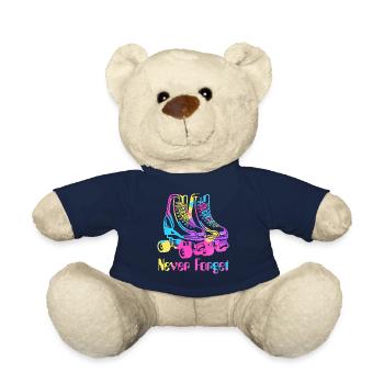 Rollschuhe Never Forget 90er Neunziger Retro - Teddy - French Navy - Vorne