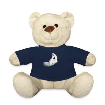 Italian flag with typical hand gesture capisci? - Teddy Bear - french navy - Front