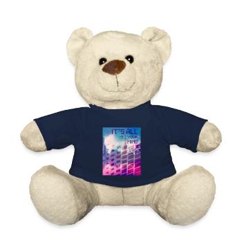 Vaporwave Aesthetic It's All In Your Mind - Teddy Bear - french navy - Front