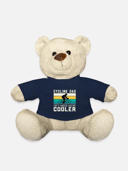 Cycling dad - Teddy Bear - french navy