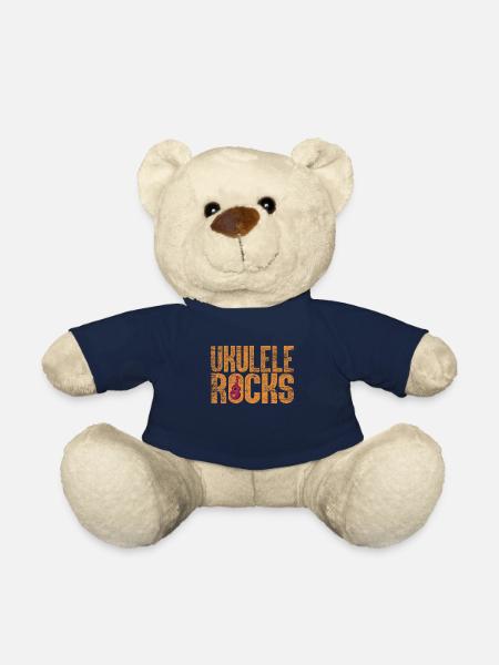 Roches de ukulélé - Nounours - bleu marine