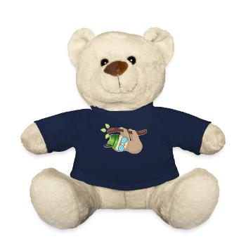 sloth funny animals - Teddy Bear - french navy - Front
