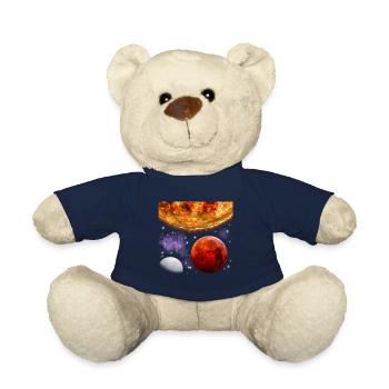 Space - Teddy Bear - french navy - Front