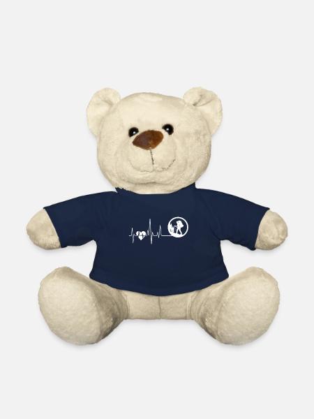 Hiking Hiking Heartbeat - Teddy Bear - french navy