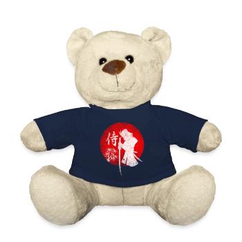 Samurai vor Roter Sonne mit Bambus - Teddy - French Navy - Vorne