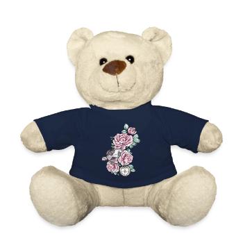 Schildkröte Atlantik Vintage Rosen Kompass Herz - Teddy - French Navy - Vorne