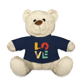 Love Great Dane Shirt - Cadeau d'amant de chien Great Dane - Nounours - bleu marine - Devant