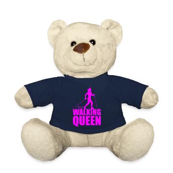 Walking Queen Queen Funny Gift Women - Teddy Bear - french navy - Front