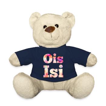 Bayern bayerischer Spruch Ois Isi Lustig Geschenk - Teddy - French Navy - Vorne