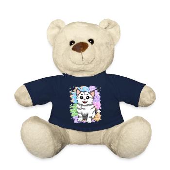 Fantasy kitten cats dream world fantasy nature - Teddy Bear - french navy - Front