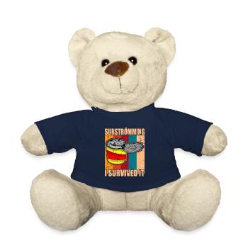 Surstromming stinkfish, j'ai survécu - Nounours - bleu marine - Devant