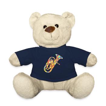 Baritone Geometric Shirt - Teddy Bear - french navy - Front