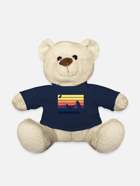 Kitesurfing Kite retro sunset - Teddy Bear - french navy