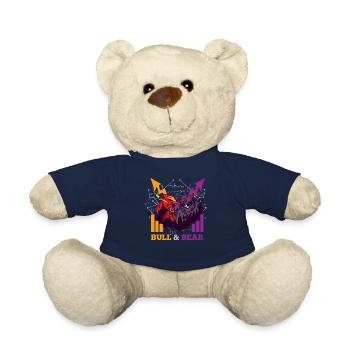 Bull & Bear Bull Market Stocks Exchange Stock Market - Teddy Bear - french navy - Front