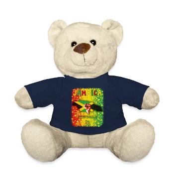 Jamaican Independent Day - Teddy Bear - french navy - Front