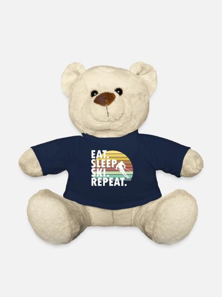 Berge Ski-Liebhaber lieben - Teddy - French Navy