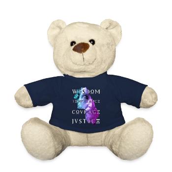 Marcus Tugenden des Stoikismus Weisheit Mut Gerechtigkeit - Teddy - French Navy - Vorne