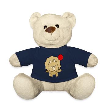 Dinos Triceratops mit Luftballon - Teddy - French Navy - Vorne