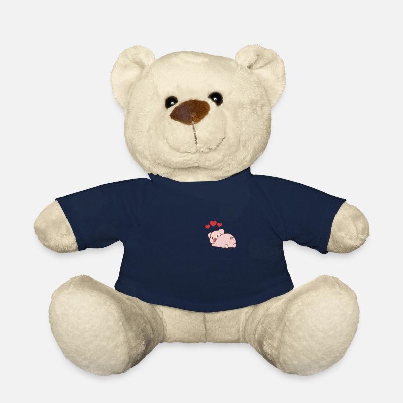 Amour de cochon de poche - Nounours - bleu marine