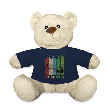 Vintage Retro Bauernkind Landwirt Ackerdemiker - Teddy - French Navy - Vorne