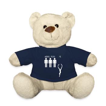 Apnoe Tauchen apnoetaucherin Geschenk Freediving - Teddy - French Navy - Vorne