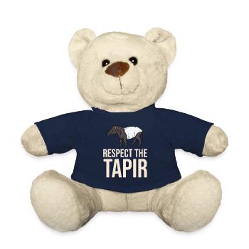 Tapir cheval bébé tapirus malais - Nounours - bleu marine - Devant