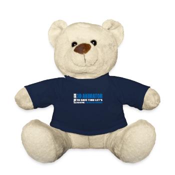 Une déclaration amusante pour de fiers animateurs 3D - Nounours - bleu marine - Devant