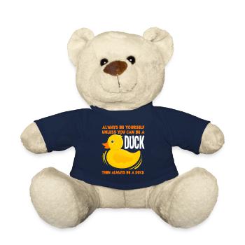 Duck Always be yourself - Teddy Bear - french navy - Front